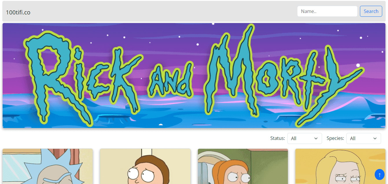 Rick and Morty SPA
